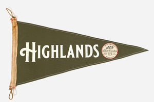 Highlands N.C. Pennant Flag