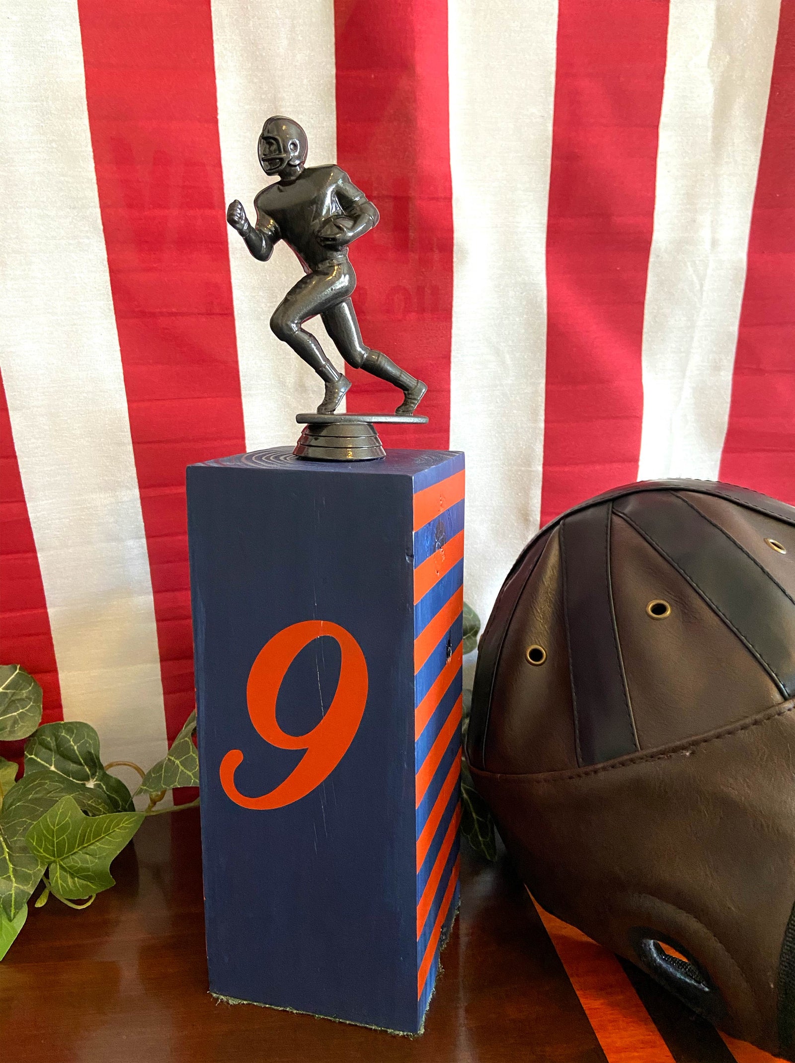 Vintage-Inspired Football Trophy