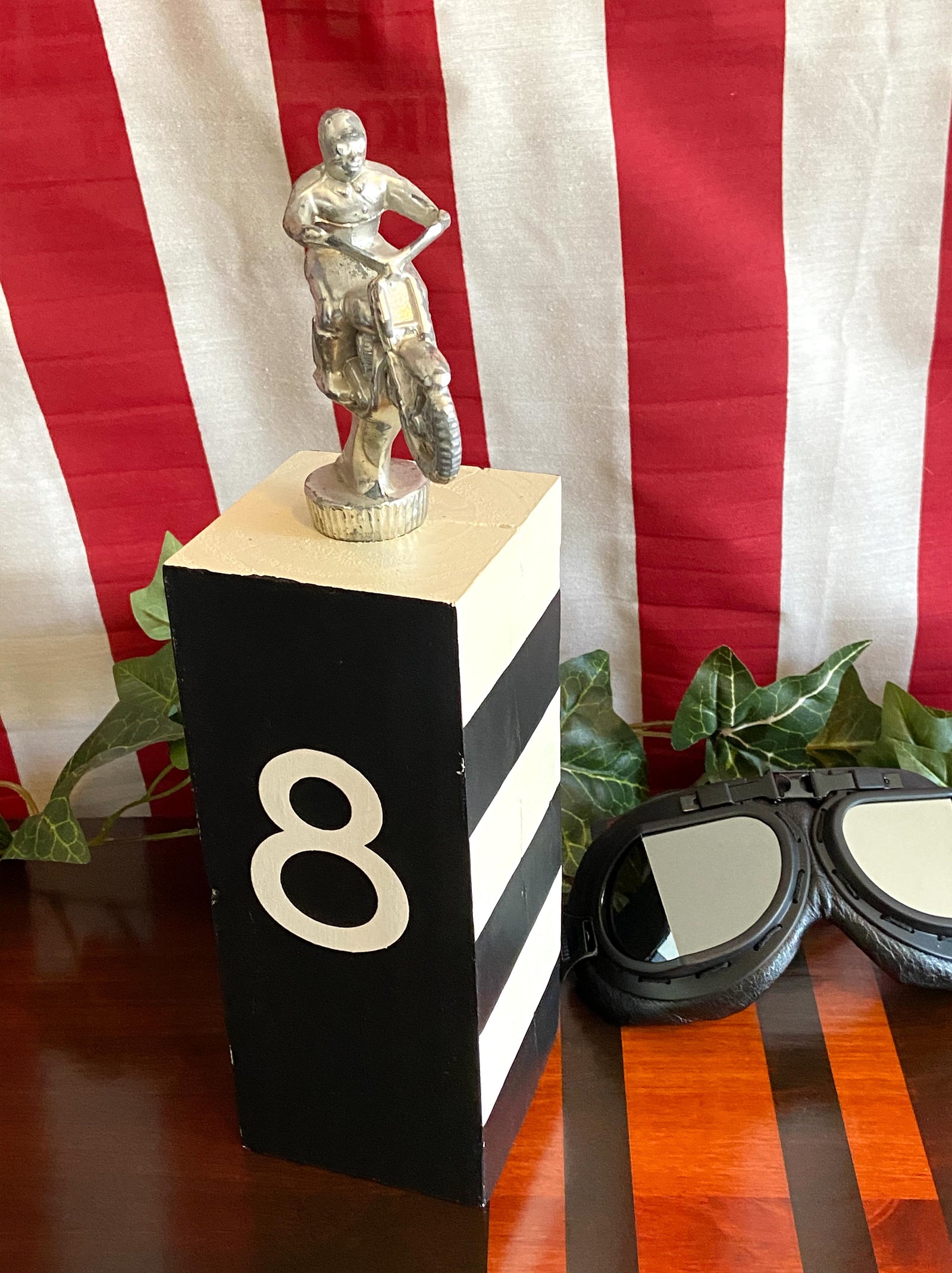 Vintage-Inspired Motorcycle Trophy