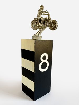 Vintage-Inspired Motorcycle Trophy